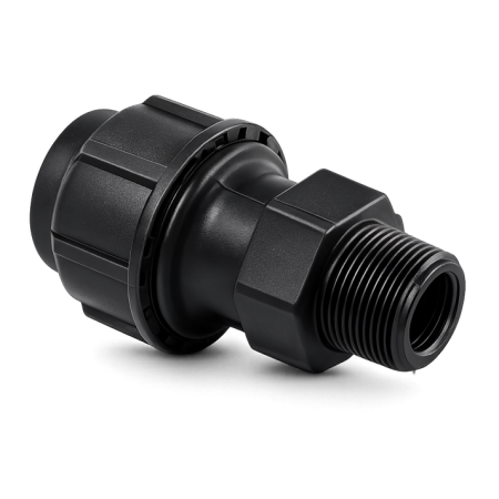 Nối thẳng HDPE 1 đầu ren ngoài