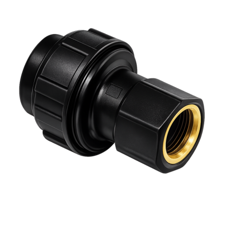Nối thẳng HDPE 1 đầu ren đồng