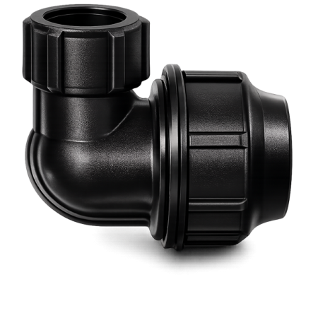 Nối góc ren HDPE 90°