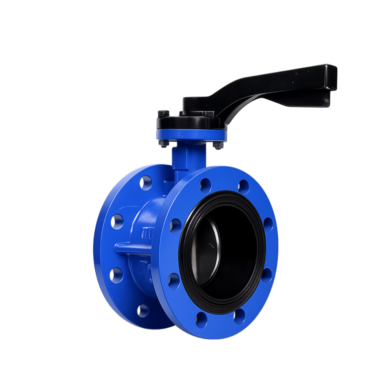 Van bướm tay gạt mặt bích T-BLUE