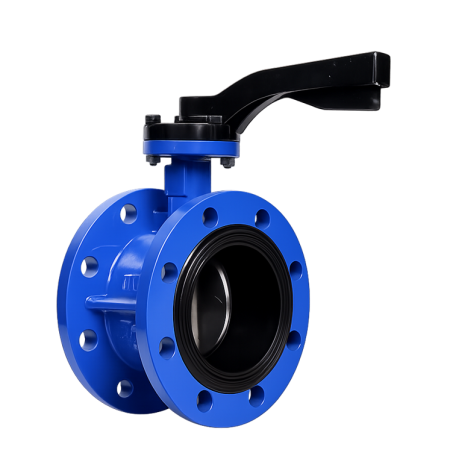 Van bướm tay gạt mặt bích T-BLUE