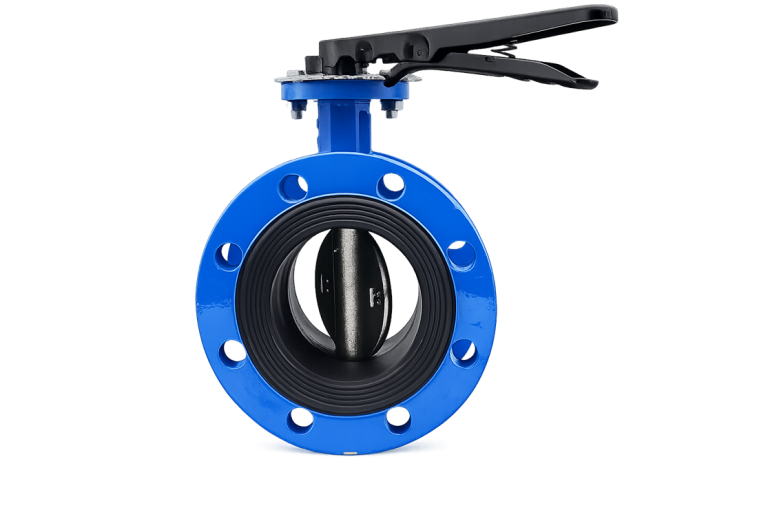 Van bướm tay kẹp mặt bích T-BLUE