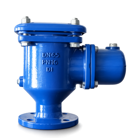 Van xả khí mặt bích T-BLUE